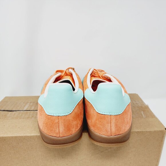 Adidas Gazelle Indoor Casual Low-top Sneakers Orange Mint IH7499 Sz 10 NWOB - Picture 5 of 9